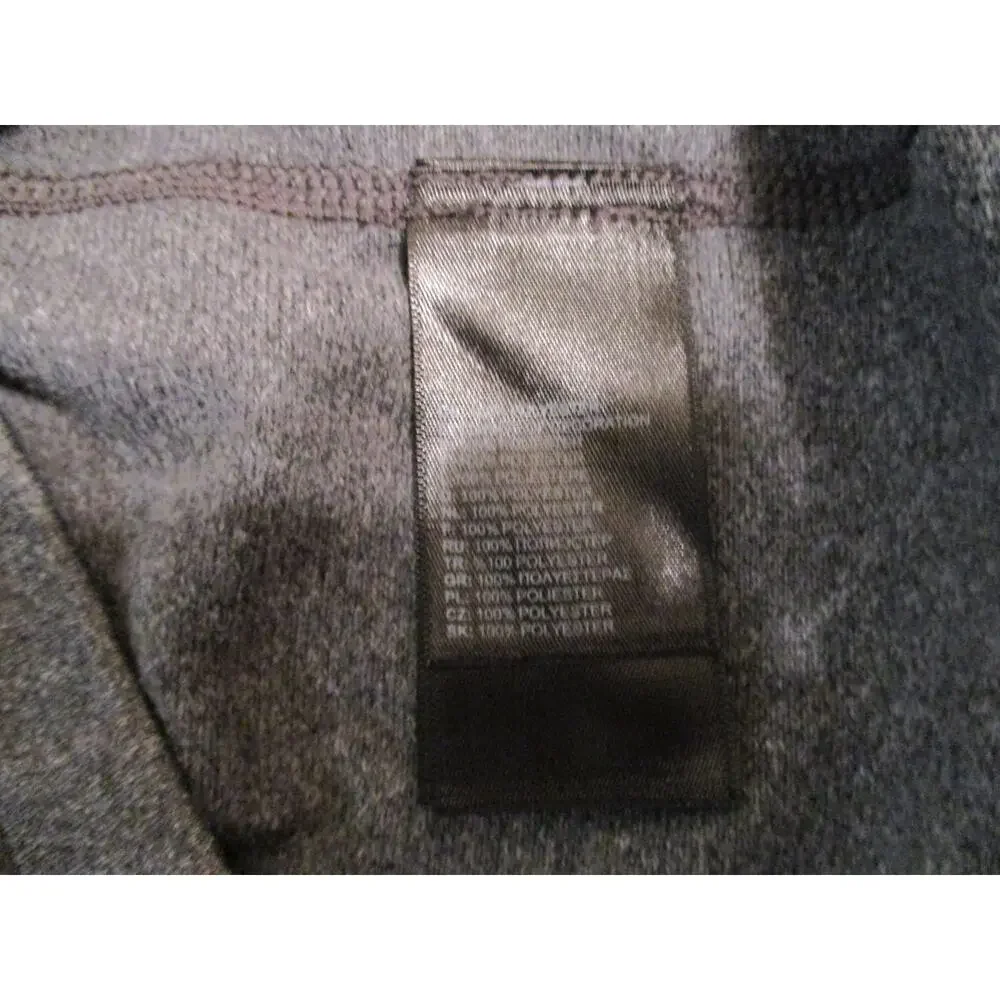 THE NORTH FACE MENS 1/4 ZIP PULLOVER GRAY SHIRT SIZE M